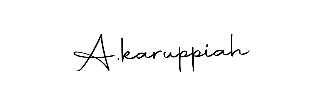 Use a signature maker to create a handwritten signature online. With this signature software, you can design (Autography-DOLnW) your own signature for name A.karuppiah. A.karuppiah signature style 10 images and pictures png