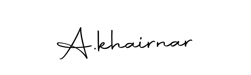 if you are searching for the best signature style for your name A.khairnar. so please give up your signature search. here we have designed multiple signature styles  using Autography-DOLnW. A.khairnar signature style 10 images and pictures png