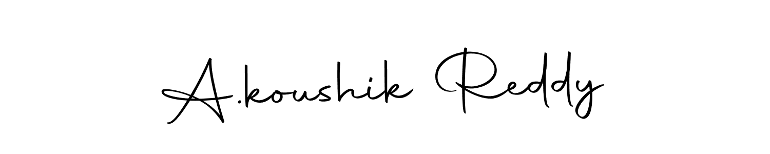 Also we have A.koushik Reddy name is the best signature style. Create professional handwritten signature collection using Autography-DOLnW autograph style. A.koushik Reddy signature style 10 images and pictures png