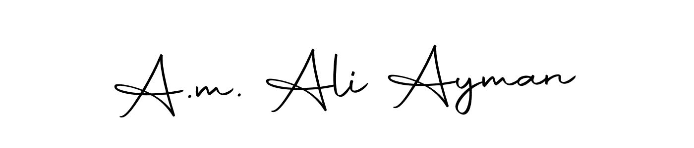 Use a signature maker to create a handwritten signature online. With this signature software, you can design (Autography-DOLnW) your own signature for name A.m. Ali Ayman. A.m. Ali Ayman signature style 10 images and pictures png