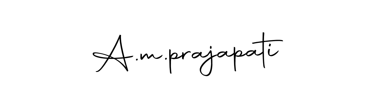 You should practise on your own different ways (Autography-DOLnW) to write your name (A.m.prajapati) in signature. don't let someone else do it for you. A.m.prajapati signature style 10 images and pictures png
