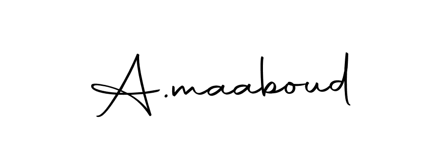 Also we have A.maaboud name is the best signature style. Create professional handwritten signature collection using Autography-DOLnW autograph style. A.maaboud signature style 10 images and pictures png