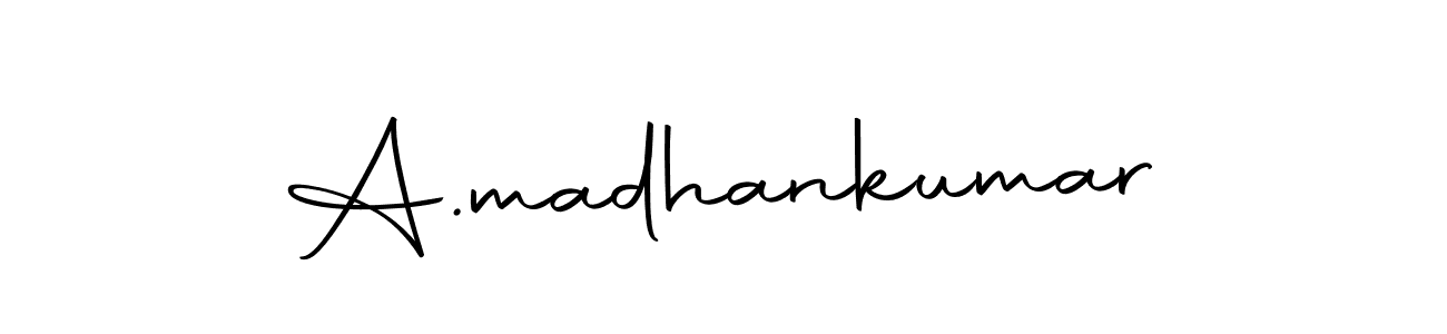 Create a beautiful signature design for name A.madhankumar. With this signature (Autography-DOLnW) fonts, you can make a handwritten signature for free. A.madhankumar signature style 10 images and pictures png
