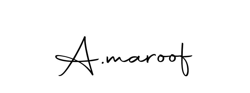 Make a beautiful signature design for name A.maroof. With this signature (Autography-DOLnW) style, you can create a handwritten signature for free. A.maroof signature style 10 images and pictures png