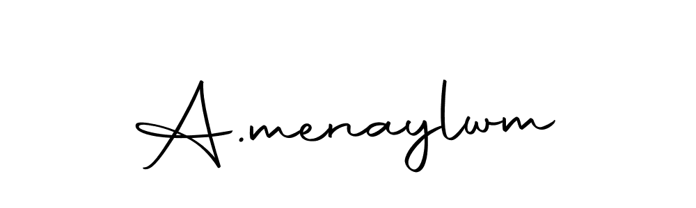 How to make A.menaylwm signature? Autography-DOLnW is a professional autograph style. Create handwritten signature for A.menaylwm name. A.menaylwm signature style 10 images and pictures png