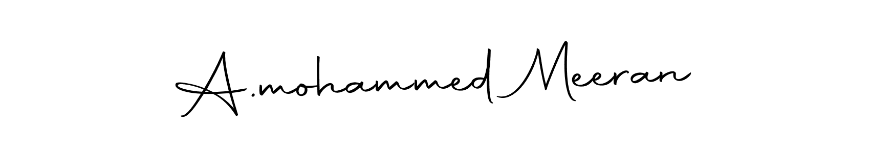 Design your own signature with our free online signature maker. With this signature software, you can create a handwritten (Autography-DOLnW) signature for name A.mohammed Meeran. A.mohammed Meeran signature style 10 images and pictures png