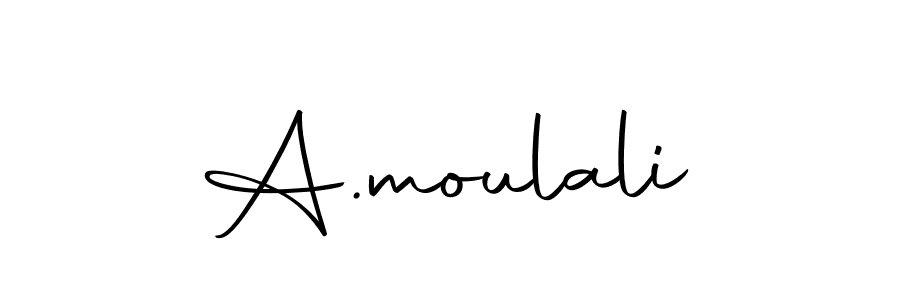 Make a beautiful signature design for name A.moulali. Use this online signature maker to create a handwritten signature for free. A.moulali signature style 10 images and pictures png