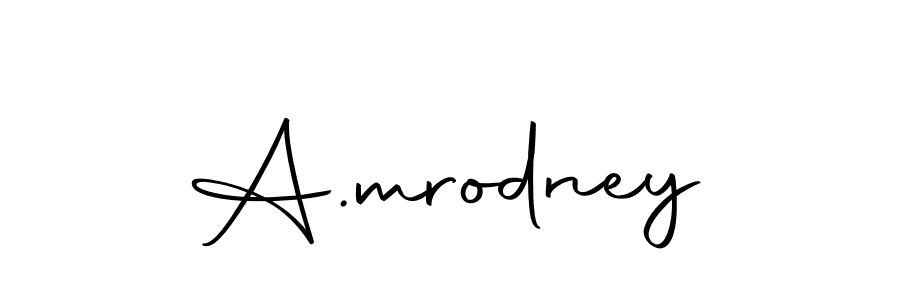 How to make A.mrodney name signature. Use Autography-DOLnW style for creating short signs online. This is the latest handwritten sign. A.mrodney signature style 10 images and pictures png