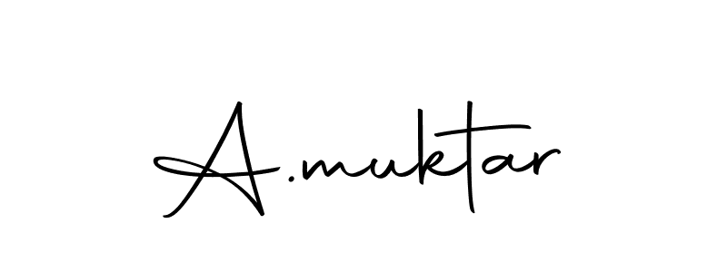 Make a beautiful signature design for name A.muktar. With this signature (Autography-DOLnW) style, you can create a handwritten signature for free. A.muktar signature style 10 images and pictures png