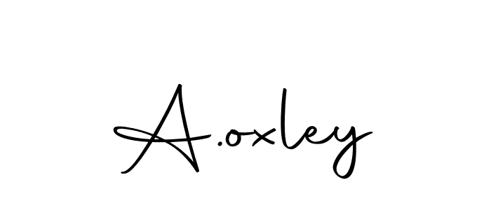 Create a beautiful signature design for name A.oxley. With this signature (Autography-DOLnW) fonts, you can make a handwritten signature for free. A.oxley signature style 10 images and pictures png