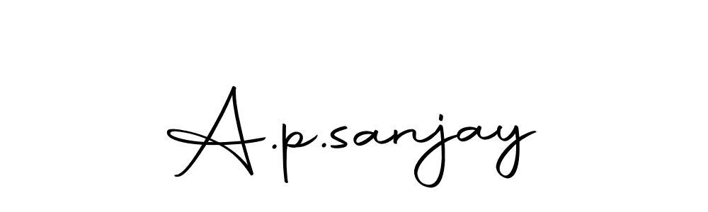 Also we have A.p.sanjay name is the best signature style. Create professional handwritten signature collection using Autography-DOLnW autograph style. A.p.sanjay signature style 10 images and pictures png