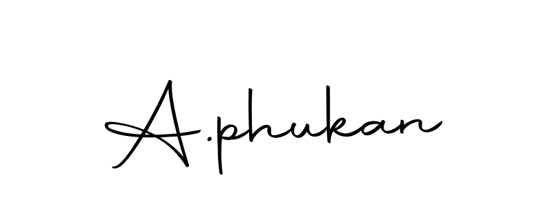 Use a signature maker to create a handwritten signature online. With this signature software, you can design (Autography-DOLnW) your own signature for name A.phukan. A.phukan signature style 10 images and pictures png