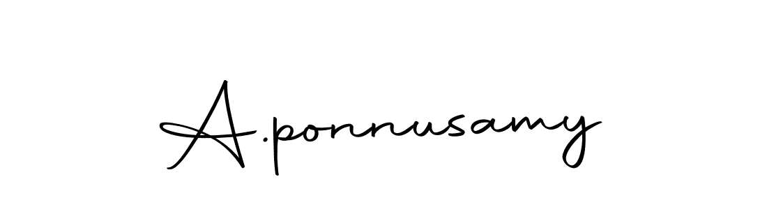 How to make A.ponnusamy name signature. Use Autography-DOLnW style for creating short signs online. This is the latest handwritten sign. A.ponnusamy signature style 10 images and pictures png