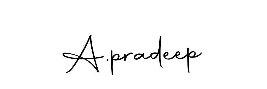 It looks lik you need a new signature style for name A.pradeep. Design unique handwritten (Autography-DOLnW) signature with our free signature maker in just a few clicks. A.pradeep signature style 10 images and pictures png