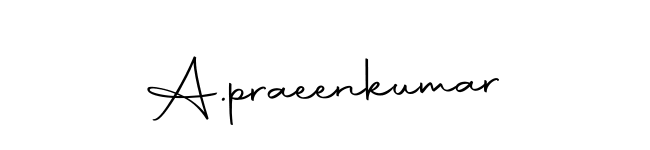 Make a beautiful signature design for name A.praeenkumar. With this signature (Autography-DOLnW) style, you can create a handwritten signature for free. A.praeenkumar signature style 10 images and pictures png