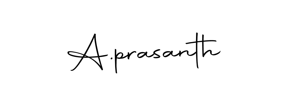 Create a beautiful signature design for name A.prasanth. With this signature (Autography-DOLnW) fonts, you can make a handwritten signature for free. A.prasanth signature style 10 images and pictures png