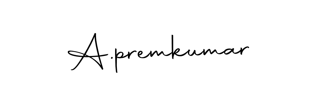 The best way (Autography-DOLnW) to make a short signature is to pick only two or three words in your name. The name A.premkumar include a total of six letters. For converting this name. A.premkumar signature style 10 images and pictures png