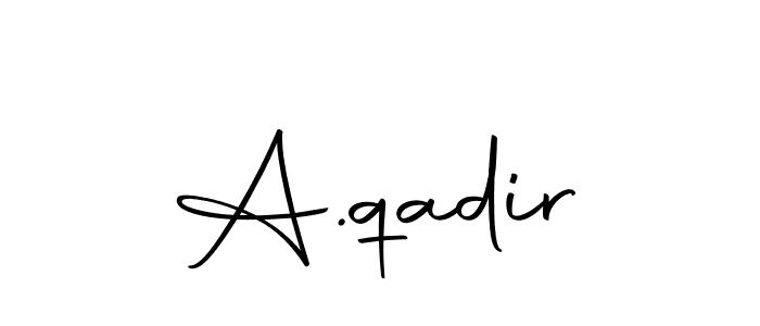 How to make A.qadir signature? Autography-DOLnW is a professional autograph style. Create handwritten signature for A.qadir name. A.qadir signature style 10 images and pictures png