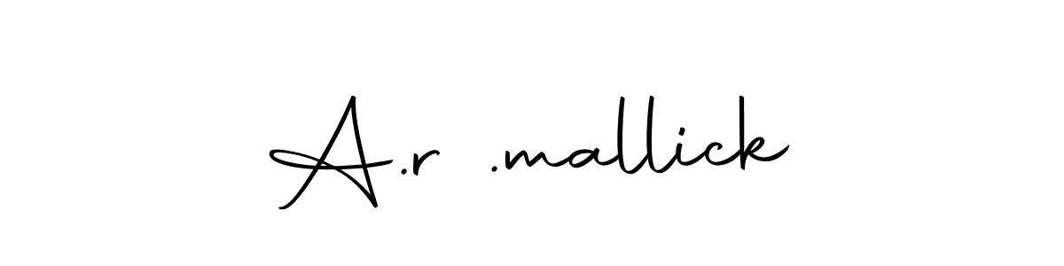 You can use this online signature creator to create a handwritten signature for the name A.r .mallick. This is the best online autograph maker. A.r .mallick signature style 10 images and pictures png