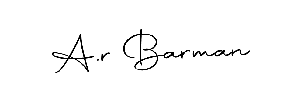 Create a beautiful signature design for name A.r Barman. With this signature (Autography-DOLnW) fonts, you can make a handwritten signature for free. A.r Barman signature style 10 images and pictures png