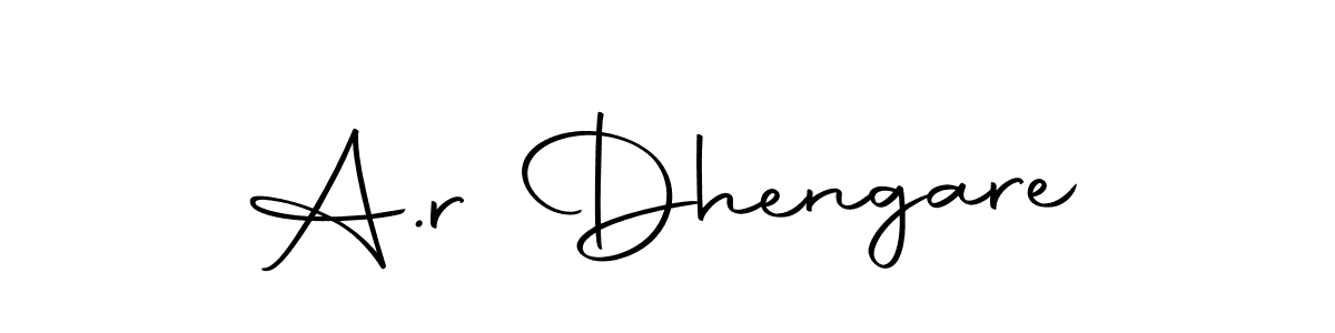 Make a beautiful signature design for name A.r Dhengare. With this signature (Autography-DOLnW) style, you can create a handwritten signature for free. A.r Dhengare signature style 10 images and pictures png