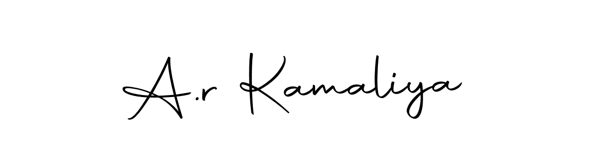 Design your own signature with our free online signature maker. With this signature software, you can create a handwritten (Autography-DOLnW) signature for name A.r Kamaliya. A.r Kamaliya signature style 10 images and pictures png