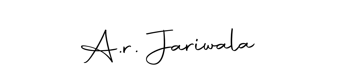 You can use this online signature creator to create a handwritten signature for the name A.r. Jariwala. This is the best online autograph maker. A.r. Jariwala signature style 10 images and pictures png