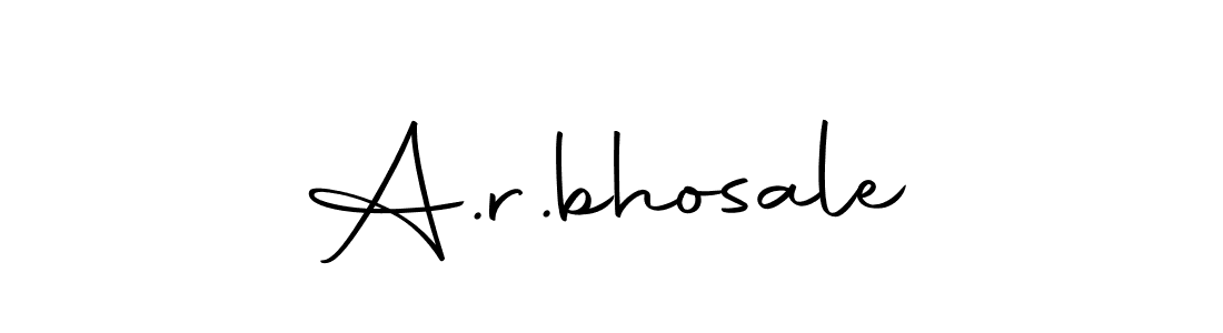 Create a beautiful signature design for name A.r.bhosale. With this signature (Autography-DOLnW) fonts, you can make a handwritten signature for free. A.r.bhosale signature style 10 images and pictures png