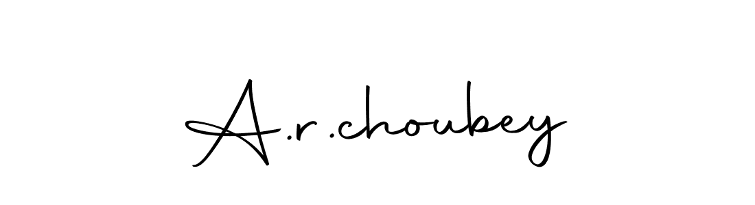 How to make A.r.choubey signature? Autography-DOLnW is a professional autograph style. Create handwritten signature for A.r.choubey name. A.r.choubey signature style 10 images and pictures png