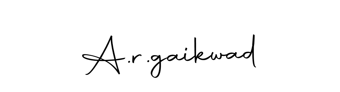 Use a signature maker to create a handwritten signature online. With this signature software, you can design (Autography-DOLnW) your own signature for name A.r.gaikwad. A.r.gaikwad signature style 10 images and pictures png