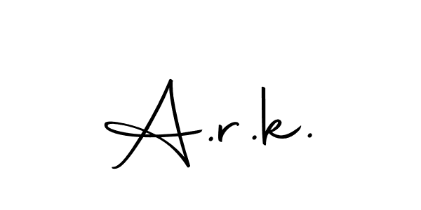 Make a beautiful signature design for name A.r.k.. With this signature (Autography-DOLnW) style, you can create a handwritten signature for free. A.r.k. signature style 10 images and pictures png