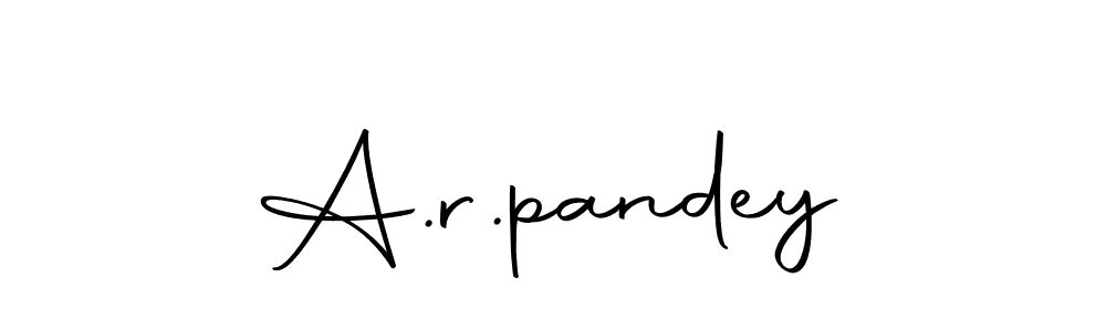 How to make A.r.pandey name signature. Use Autography-DOLnW style for creating short signs online. This is the latest handwritten sign. A.r.pandey signature style 10 images and pictures png