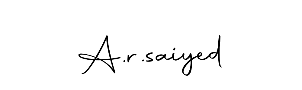 How to make A.r.saiyed name signature. Use Autography-DOLnW style for creating short signs online. This is the latest handwritten sign. A.r.saiyed signature style 10 images and pictures png