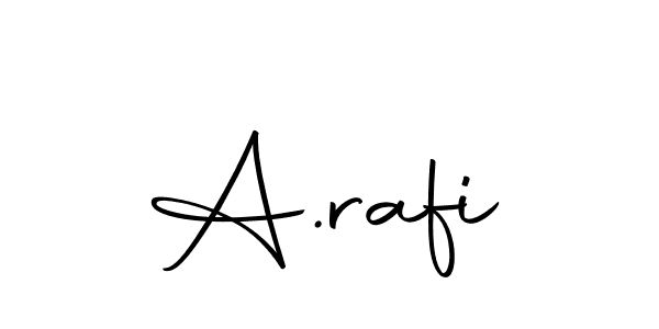 Design your own signature with our free online signature maker. With this signature software, you can create a handwritten (Autography-DOLnW) signature for name A.rafi. A.rafi signature style 10 images and pictures png