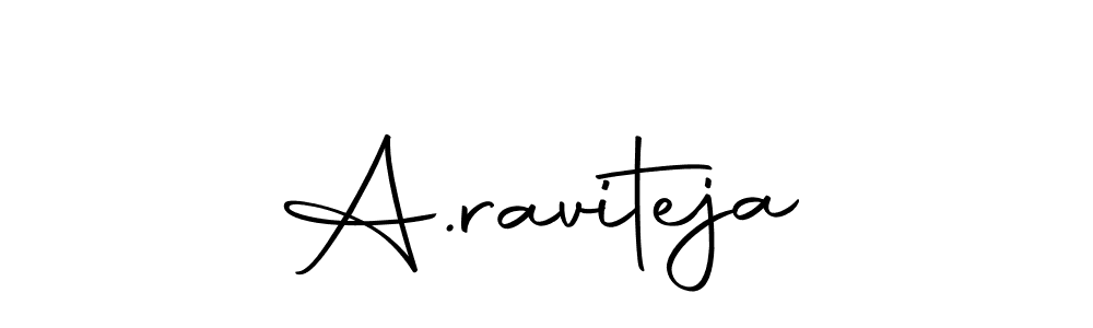 Create a beautiful signature design for name A.raviteja. With this signature (Autography-DOLnW) fonts, you can make a handwritten signature for free. A.raviteja signature style 10 images and pictures png