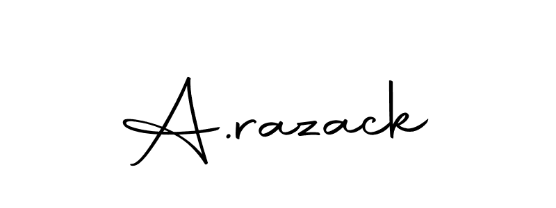 A.razack stylish signature style. Best Handwritten Sign (Autography-DOLnW) for my name. Handwritten Signature Collection Ideas for my name A.razack. A.razack signature style 10 images and pictures png