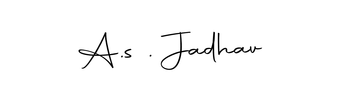 The best way (Autography-DOLnW) to make a short signature is to pick only two or three words in your name. The name A.s . Jadhav include a total of six letters. For converting this name. A.s . Jadhav signature style 10 images and pictures png