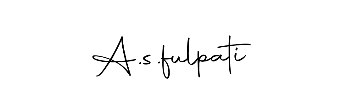 How to make A.s.fulpati signature? Autography-DOLnW is a professional autograph style. Create handwritten signature for A.s.fulpati name. A.s.fulpati signature style 10 images and pictures png