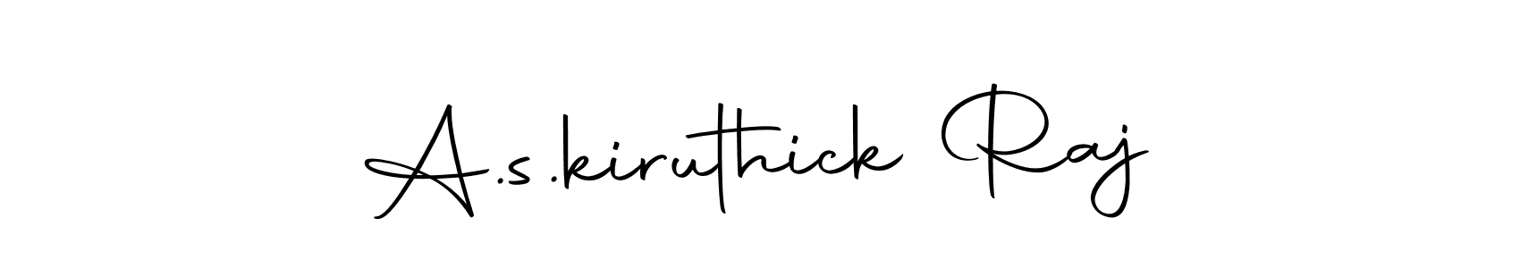 Make a beautiful signature design for name A.s.kiruthick Raj. With this signature (Autography-DOLnW) style, you can create a handwritten signature for free. A.s.kiruthick Raj signature style 10 images and pictures png