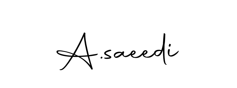 You can use this online signature creator to create a handwritten signature for the name A.saeedi. This is the best online autograph maker. A.saeedi signature style 10 images and pictures png