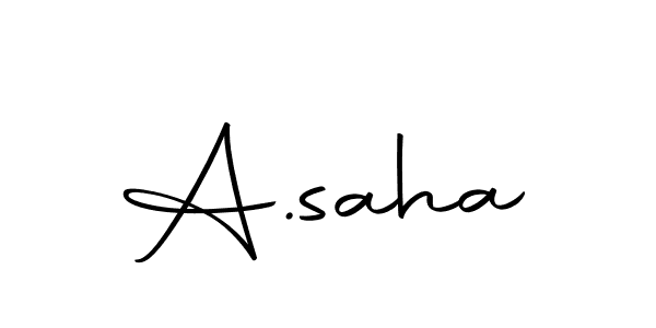 How to make A.saha signature? Autography-DOLnW is a professional autograph style. Create handwritten signature for A.saha name. A.saha signature style 10 images and pictures png