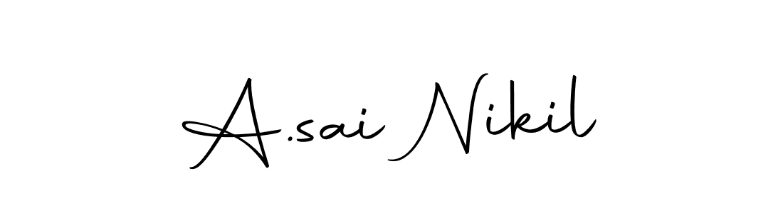 It looks lik you need a new signature style for name A.sai Nikil. Design unique handwritten (Autography-DOLnW) signature with our free signature maker in just a few clicks. A.sai Nikil signature style 10 images and pictures png
