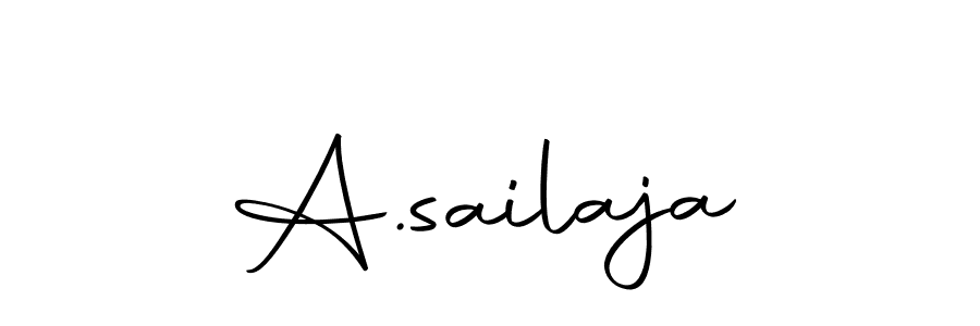 Use a signature maker to create a handwritten signature online. With this signature software, you can design (Autography-DOLnW) your own signature for name A.sailaja. A.sailaja signature style 10 images and pictures png