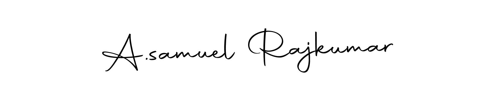 Use a signature maker to create a handwritten signature online. With this signature software, you can design (Autography-DOLnW) your own signature for name A.samuel Rajkumar. A.samuel Rajkumar signature style 10 images and pictures png