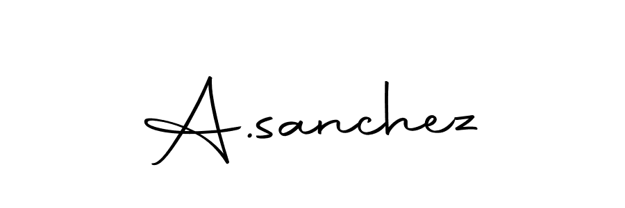 How to make A.sanchez name signature. Use Autography-DOLnW style for creating short signs online. This is the latest handwritten sign. A.sanchez signature style 10 images and pictures png