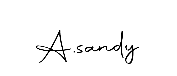 How to make A.sandy name signature. Use Autography-DOLnW style for creating short signs online. This is the latest handwritten sign. A.sandy signature style 10 images and pictures png