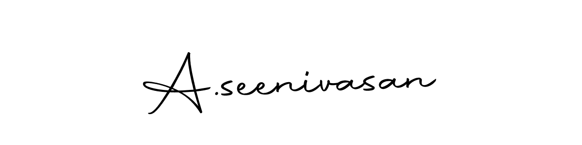 Similarly Autography-DOLnW is the best handwritten signature design. Signature creator online .You can use it as an online autograph creator for name A.seenivasan. A.seenivasan signature style 10 images and pictures png