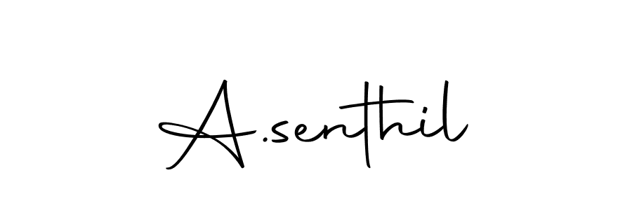 Create a beautiful signature design for name A.senthil. With this signature (Autography-DOLnW) fonts, you can make a handwritten signature for free. A.senthil signature style 10 images and pictures png