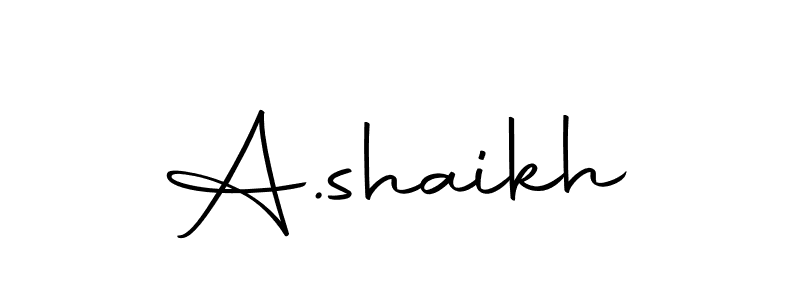 Create a beautiful signature design for name A.shaikh. With this signature (Autography-DOLnW) fonts, you can make a handwritten signature for free. A.shaikh signature style 10 images and pictures png