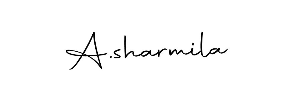 You can use this online signature creator to create a handwritten signature for the name A.sharmila. This is the best online autograph maker. A.sharmila signature style 10 images and pictures png